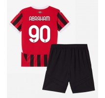 AC Milan Tammy Abraham #90 Koszulka Podstawowa dzieci 2024-25 Krótki Rękaw (+ krótkie spodenki)